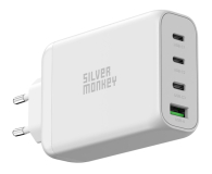 Silver Monkey Ładowarka sieciowa GaN 130W USB-C PD + USB 3.0 QC - 1065080 - zdjęcie 1